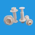 thumbnail image 1 of ruzhgo 4pcs Hexagon Shaped Plastic Biscuits Spring Cutting mould mould hexagon pattern hexagon pattern Dies Geometric Cake Baking Utensils Molds Mould, 1 of 9