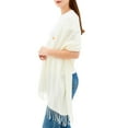 thumbnail image 4 of Alpine Swiss Womens Shawl Evening Wrap Pashmina Large Scarf Fringe Cape Poncho, 4 of 7