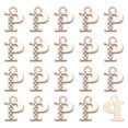 thumbnail image 1 of Uxcell 20 Pack Rhinestone P Letter Charm for DIY Bracelet/Wristbands/Jewelry Gold 0.39" x 0.51", 1 of 6