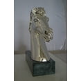 thumbnail image 5 of Nifao Horse Bust Silver Finished Statue – Home Decor Sculpture, 16"L x 7"W x 20"H, 5 of 9