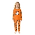 thumbnail image 3 of Matching Halloween Pajamas Set for Whole Family, Breathable Long Sleeve Halloween Family Pajamas with Ghost Hat Pumpkin Print, Fun Family Halloween Pajama Set Party, 3 of 7