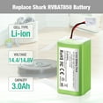 thumbnail image 2 of Replacement Battery for Shark Ion R75 RV85 RV850 RV750-N RVBAT850(2-prongs plug), 2 of 9