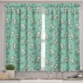 thumbnail image 2 of Ambesonne Monkeys Valance & Curtain, Funny Creatures Curly Tails, 55"x45", Seafoam Dark Warm Taupe, 2 of 7