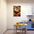 thumbnail image 4 of ZHONGYUTONG Rooster Canvas Wall Art Vintage Chicken Picture Print Farm Animal Flower Painting for Farmhouse Kitchen Decor Framed (28.00" x 42.00"), 4 of 5