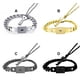 thumbnail image 4 of Minnieouse de acero para mujer, collar de moda, Kit de joyería para parejas, pulseras de decoración, brazalete de regalo para compromiso de boda Ropa, zapatos y accesorios Miscelánea Negro Minnieouse AP014553-03, 4 of 6