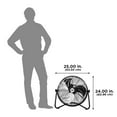 MaxxAir 20 in. High Velocity Floor Fan with 3Speed, Tilting, Metal