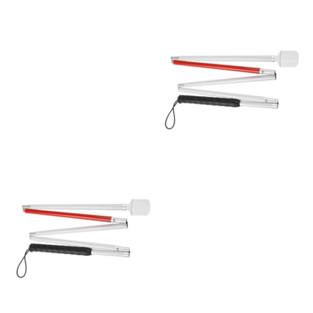 Wosthever Foldable Blind 5 Sections Crutch Adjustable Blind Stick Cane Type1 NO1