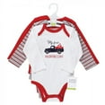 thumbnail image 2 of Hudson Baby Infant Boy Cotton Long-Sleeve Bodysuits, Valentine Truck, 0-3 Months, 2 of 5