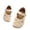 Beige, variant on ZToonmas Ages 6M-4.5Y Infant Toddler Girls' Lace Trim Mary Jane Leather Shoes Single Hook and Loop Strap Soft Wear Resistant Sole Princess Casual Flats