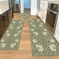 thumbnail image 4 of Vintage Kitchen Rug Sets 3 Piece, Oriental Floral Kitchen Rugs and Mats Non Skid Washable, Soft and Non Slip Rubber Back Floor Mats for Hallway Entryway Laundry Room, 4 of 6