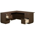 thumbnail image 4 of UrbanPro 72" L-shaped Contemporary Engineered Wood Computer Desk in Mahogany, 4 of 13