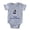 Heather Grey, variant on CafePress - FIN Team Toy Fox Terrier - Cute Infant Baby Football Bodysuit