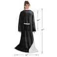 thumbnail image 4 of Catalonia Wearable TV Blanket with Sleeves Arms Warm Micro Plush Sherpa Fleece for Adult Large Wrap Throw Robe 72 x 55”, 4 of 6