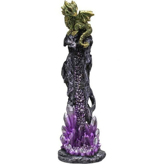 Dragon Crystal Tower Incense Burner by Medieval Collectibles