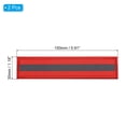 thumbnail image 2 of Uxcell 1x6" Reflective Patch Hook and Loop Fastener Safety Applique, Red 2 Pack, 2 of 6