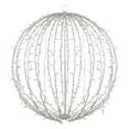 thumbnail image 2 of Northlight 30" LED Lighted 3D Christmas Hanging Ball Decoration – Warm White Lights, 2 of 7