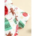thumbnail image 6 of Arvbitana Toddler Baby Boys Christmas Gentleman Outfits Santa Tree Print Short Sleeve T-shirt with Bow Tie + Solid Color Shorts New Year Dressy Suit 3Pcs 6M-5T, 6 of 9