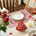 thumbnail image 3 of Sm:)e Pink Love Heart Valentine Placemats Set of 4, 12x18 Inch, 3 of 7