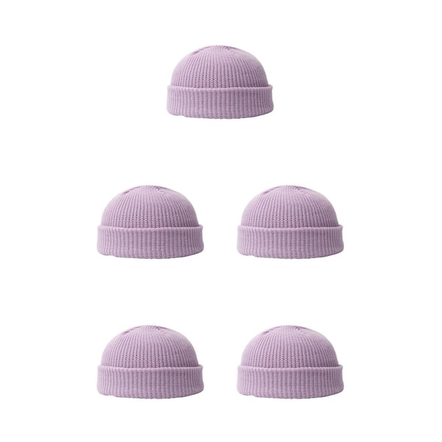 Minnieouse Beanie Climbing Great Texture Keep Warm Long-time Service Fleeced Hat Ciclismo Accesorios Cooling Skull Caps Purple Púrpura 5piezas Minnieouse CBP228076