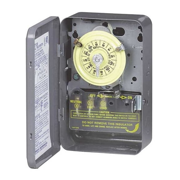 Intermatic Electromechanical Timer,24 hr.,40A,NEMA1 T102
