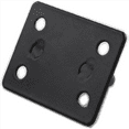 thumbnail image 4 of 8X Pad Eye Plate U Hooks Heavy Duty Wall Mount Ring Marine Hanging Hardware Staple Hook Loop with Screws, 4 of 6