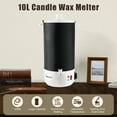 thumbnail image 3 of TCFUNDY Wax Melter for Candle & Soap Making, 10L Extra Large Electric Wax Melting Pot with Easy Pour Spout & Adjustable Temperature, Suitable for Candles, Soaps, Creams, Lip Balms, and More, Black, 3 of 11