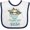 White and Navy, variant on Inktastic Teacup Raccoon I Love My Gram Boys or Girls Baby Bib