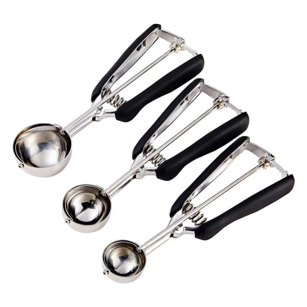  Large Cookie Scoop. 3 Tbsp Cookie Scoop for Baking, Cookie  Dough Scoop, Cupcake Scoop, 2 3/32 inches / 53 mm Ball, 18/8 Stainless  Steel, Secondary Polishing: Home & Kitchen