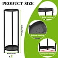 thumbnail image 2 of Soporte para plantas de 2 niveles Negro Hierro Estante de plantas 28.5 x 9.8 pulgadas 2 unidades, 2 of 7