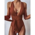 thumbnail image 6 of Women's One Piece Swimsuit Bikini Set Deep V-neck Swimwear Sexy Bathing Suits for Girls,S/M/L/XL/XXL, 6 of 7