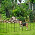 thumbnail image 5 of Oumilen 28 Pcs Decorative Garden Fence, 24" (H) x 30FT (L) Metal Patio Ground Fence Outdoor, 5 of 6