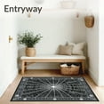 thumbnail image 3 of Flatwoven High Traffic Area Rug, Spooky Spiderweb Floor Unique Halloween, Non Slip, Stain Resistant, Washable Area Rugs for Living Room, Bedroom(Black, 2X3), 3 of 8