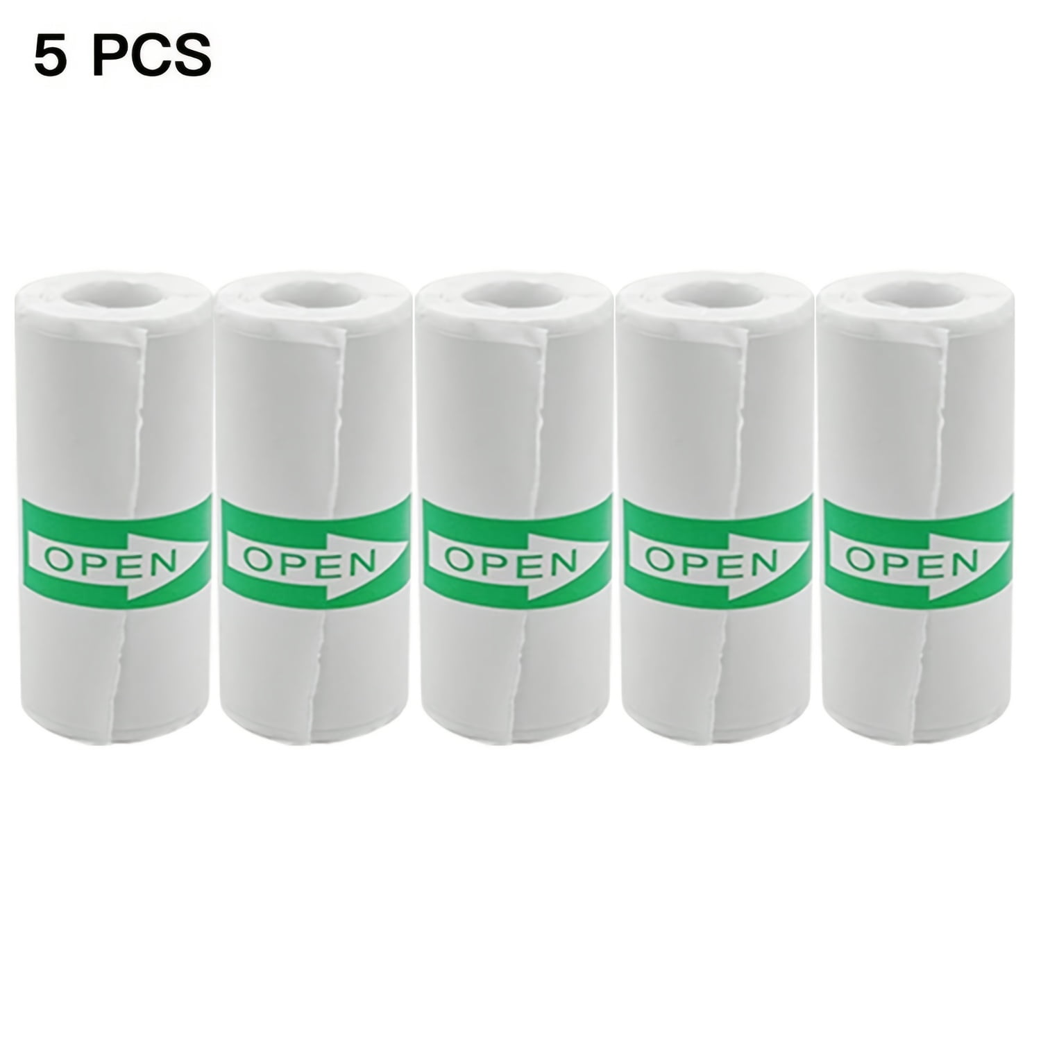20 Rouleaux de Papier Autocollant Thermique Noir sur Blanc pour Mini Imprimantes Appareils Photo Liste de Vérification Notes