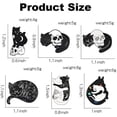 thumbnail image 2 of Heytea Funny Design Enamel Pin Set - Black Cat Cartoon Brooch Badge Pins for Clothes Bags Backpack, 2 of 5