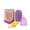 Violet, variant on Reusable Menstrual Cup Set with Cleaning Brush and Protective Case, Medical Grade Silicone Period Care, 12-Hour Leak-Proof Protection,Pink,L