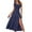 Navy womens dresses, variant on Wycnly Summer Dresses for Women Elastic Waist Smocked Swing Slit One Shoulder Dresses Sleeveless Slash Neck Solid Maxi Sun Dress Army Green XL