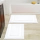 thumbnail image 1 of Juego de alfombras de baño SHACOS, 2 unidades, tapetes de baño absorbentes de color blanco, 1 of 9