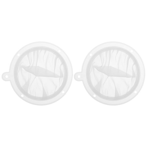 EeaseMX 2 filtros de malla para acuario, para bebidas caseras, suministros de limpieza para peceras (blanco)