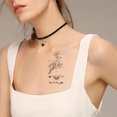 thumbnail image 3 of 24 hojas de tatuajes temporales para mujeres niñas cuello brazo, tatuajes falsos muslo, tatuaje adultos, 3 of 6