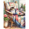 thumbnail image 2 of Kit Punto Cruz Gato Impreso Hilo Algodón Ecológico Bordado Arte 50x65cm 11CT, 2 of 8