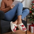 thumbnail image 2 of Ecetana Christmas House Slippers for Women Men Holiday Indoor Bedroom Warm Cozy Fluffy Slippers, 2 of 7