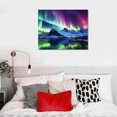 thumbnail image 4 of Jiayy Aurora Borealis Wall Art Polar Lights Painting Auroras Aurorae Southern Lights Aurora Australis Canvas Art for Wall Decor Print Painting for Living Room Decoration, 4 of 4