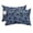 Slate Blue, Charcoal Gray, variant on 1 Pack Outdoor Waterproof Throw Pillows for Head,Summer Palm Tree on Gray Cushion Cases with Insert&Straps Neck Pillows for Patio Recliner Chair,Pastoral Tropical Foliage