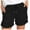 Womens Shorts Black, variant on Running Shorts for Women Athletic with Pockets Casual Solid Basic Drawstring Elastic Waist Soft Loose Gym Sports Active Short