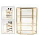 thumbnail image 5 of Caja de joyería de 3 niveles, organizador de maquillaje de vidrio, caja de joyería, vitrina multifuncional para decoración de mesa., 5 of 5