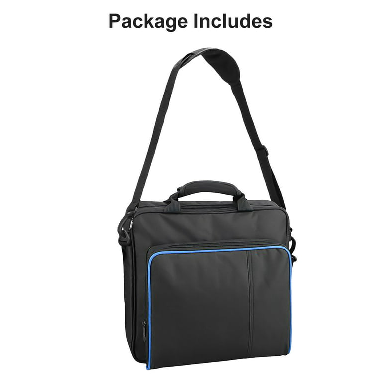 TSV Carrying Bag Fit for PS4, PS4 Slim Console, Black Travel Case, Handbag Fit for Sony 4 and Accessories, Portable Waterproof Shoulder Bag - Walmart.com