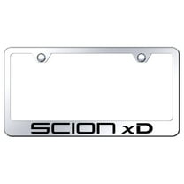 Toyota Scion xD Laser Etched Logo Stainless Steel License Plate Frame (Chrome)