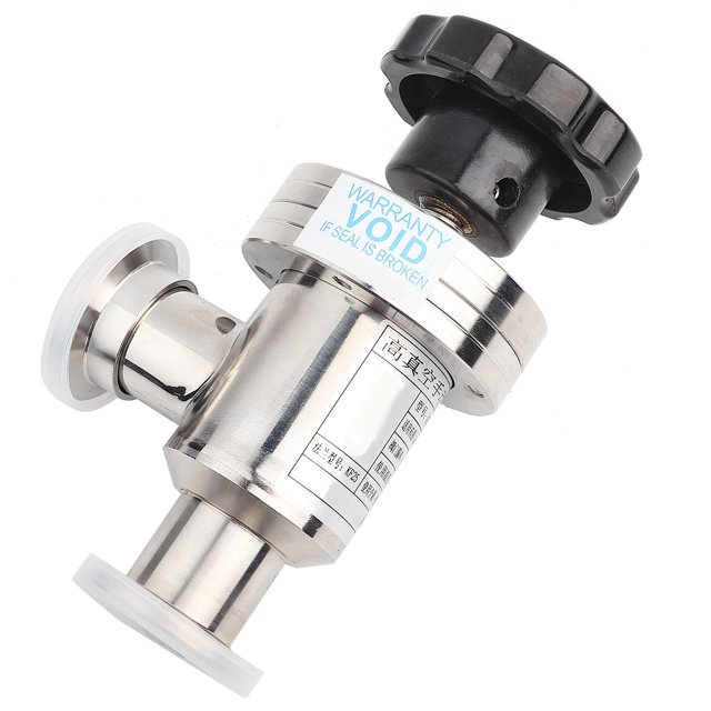 LAFGUR KF25 Stainless Steel High Vacuum Manual Right Angle Bellow Isolation Valve HQ