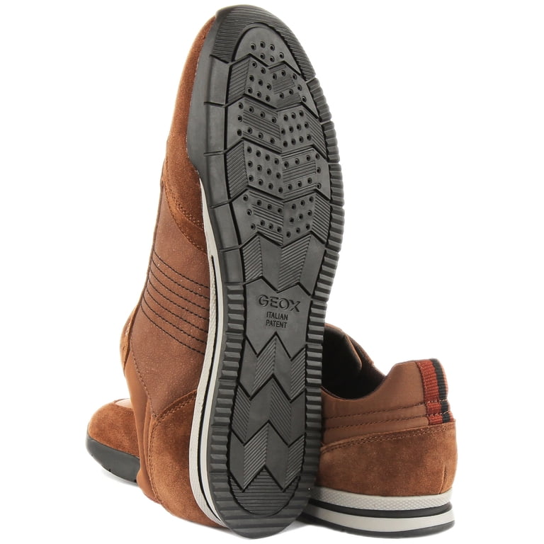 Geox Rustic stripped sued Brown Shoes Leather Geox® SPHERICA EC17 MAN: Dark Brown Suede shoes | Geox ® main image 2