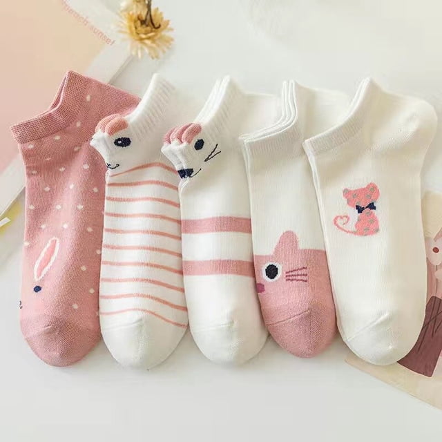 Calcetines de mujer Tan Jianjun Harajuku de algodón unisex 5 pares
